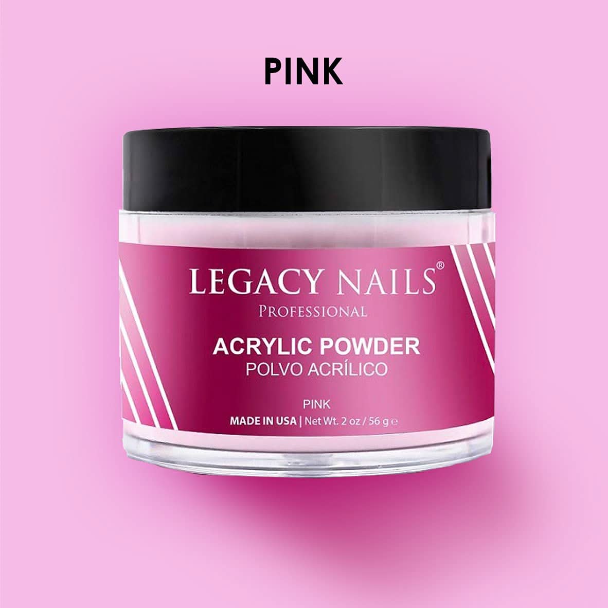 Legacy Nails Professional Pink Acrylic Powder 2 oz