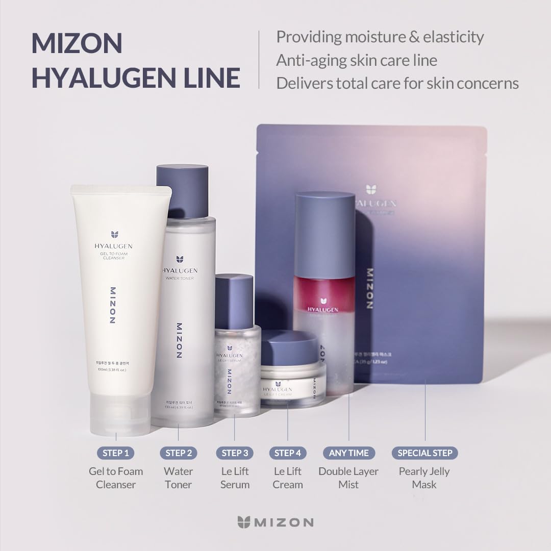 MIZON Hyalugen Gel To Foam Cleanser, 100 ml/3.38 fl. oz