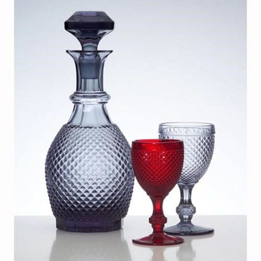 Vista Alegre Bicos Water Goblets Grey, Set of 4