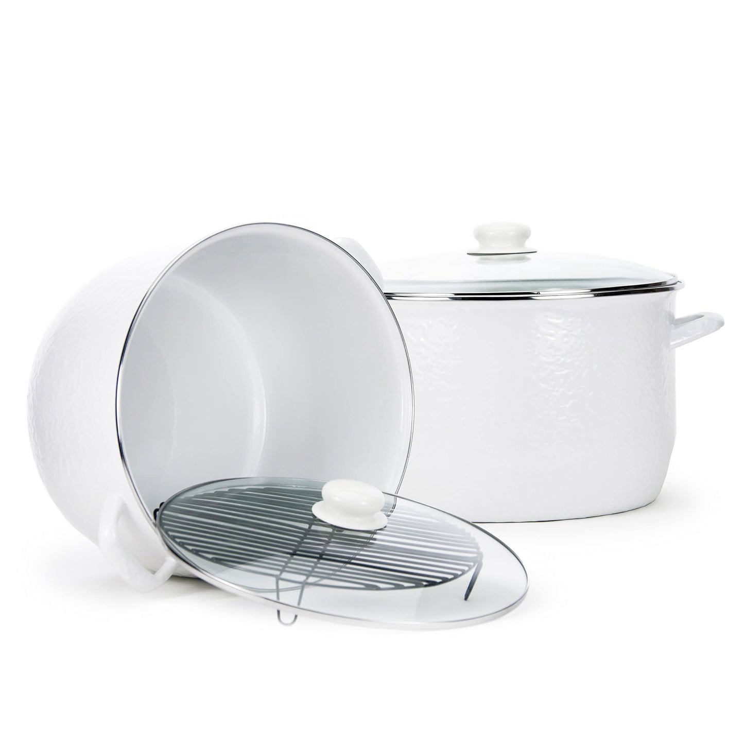Golden Rabbit Enamelware 18 qt Stock Pot