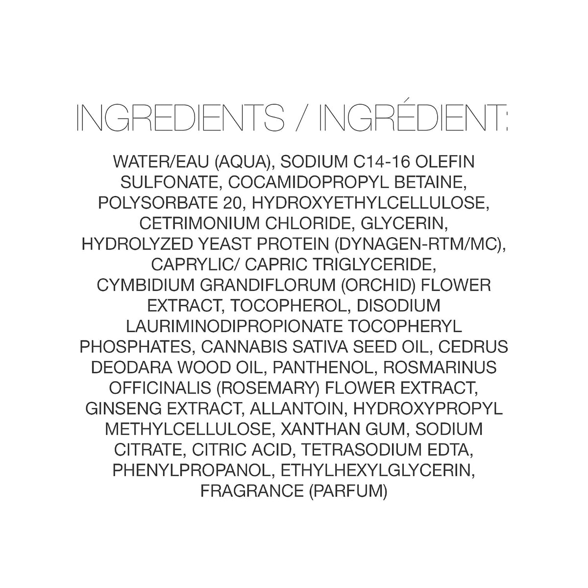 Redavid Cedarwood Weightless Shampoo - with Hemp Seed Oil and Orchid Oil, for Fine Hair and Men's Hair - Clinically Strengthens, Cleanses Hair and Scalp - Paraben, Phthalate and Sulfate Free (1L)