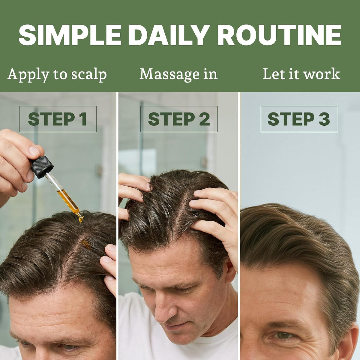 Men's Strengthening Hair Serum, Botanical Complex, 30 Day Supply