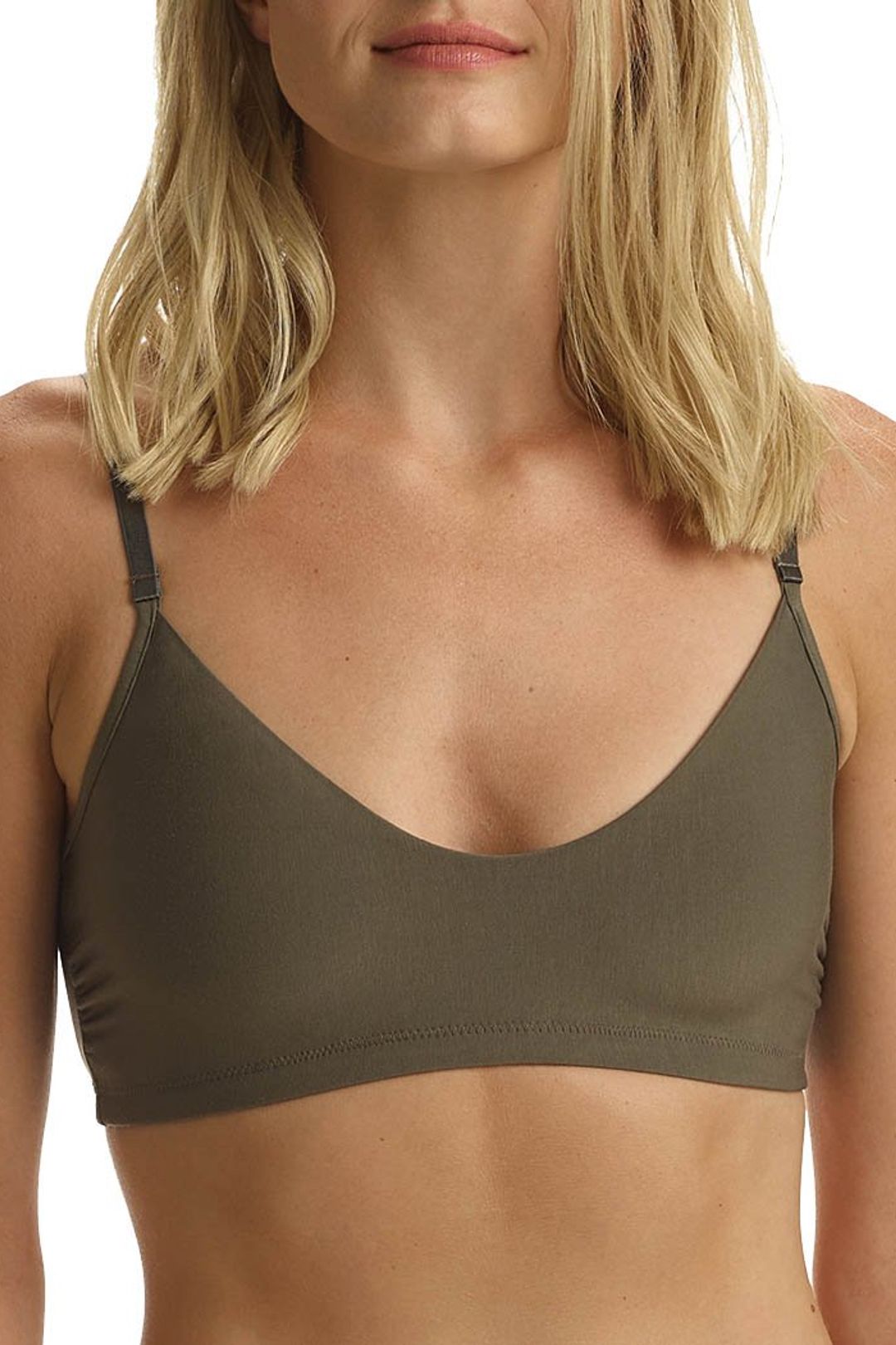 Commando Butter Bralette - Basil