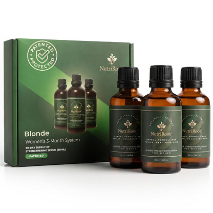 Women’s Blond Hair Regrowth Growth System for 90 Days