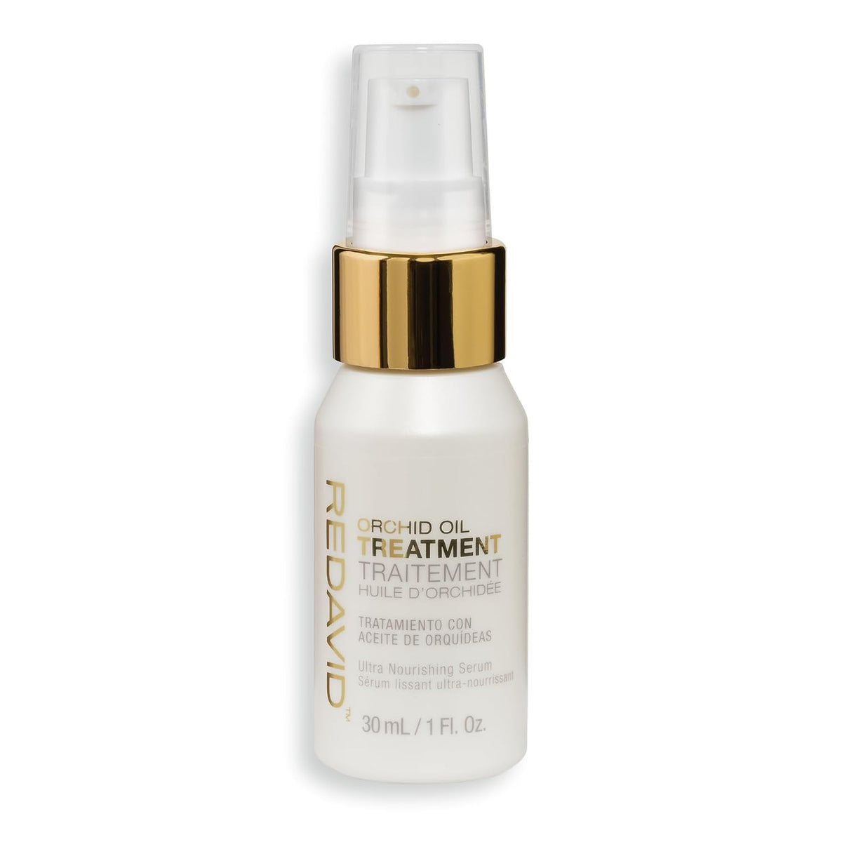 REDAVID Orchid Oil Ultra Nourishing Treatment - Luxury Hair Oil made from Cymbidium Orchids for Damaged, Curly Hair - Clinically Strengthens, Adds Protein & Hydrates Hair (1 Fl Oz Travel Size)