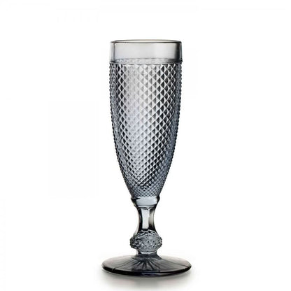 Vista Alegre Bicos Grey Champagne Flutes, Set of 4