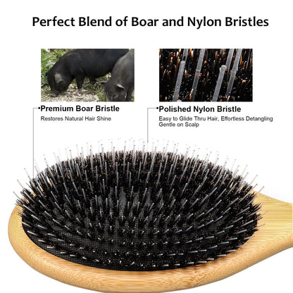 Eagle Fortress Bamboo Detangler Hair Brush