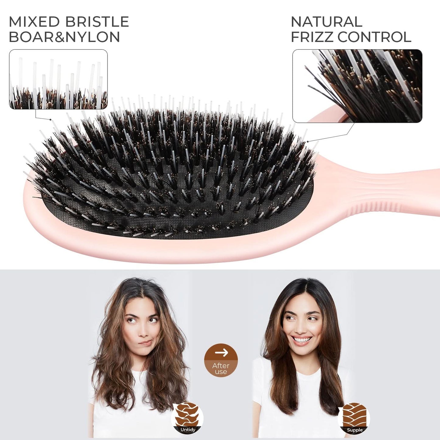 Eagle Fortress Deluxe Boar Bristle Hair Brush