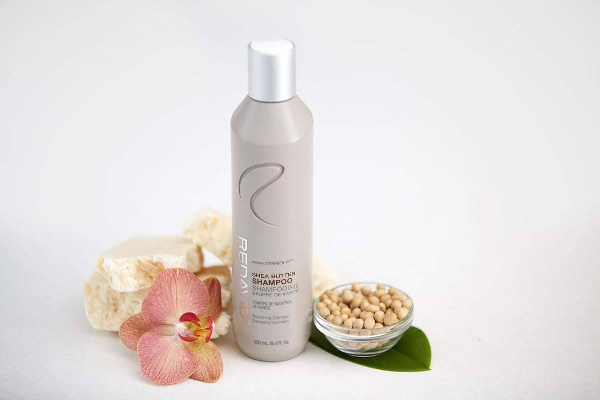 Redavid Shea Butter Nourishing Shampoo for Normal to Dry, Damaged hair - with Shea Butter, Silk Amino Acids, Clinically Strengthens, Adds Moisture & Enhanced Shine - Color Safe (250ml)