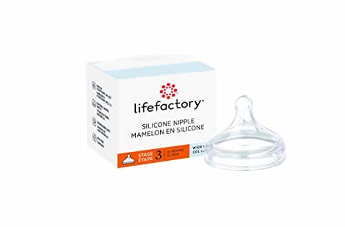 Lifefactory Stage 3 (6+ Months) Wide Neck Silicone Nipple LG8636