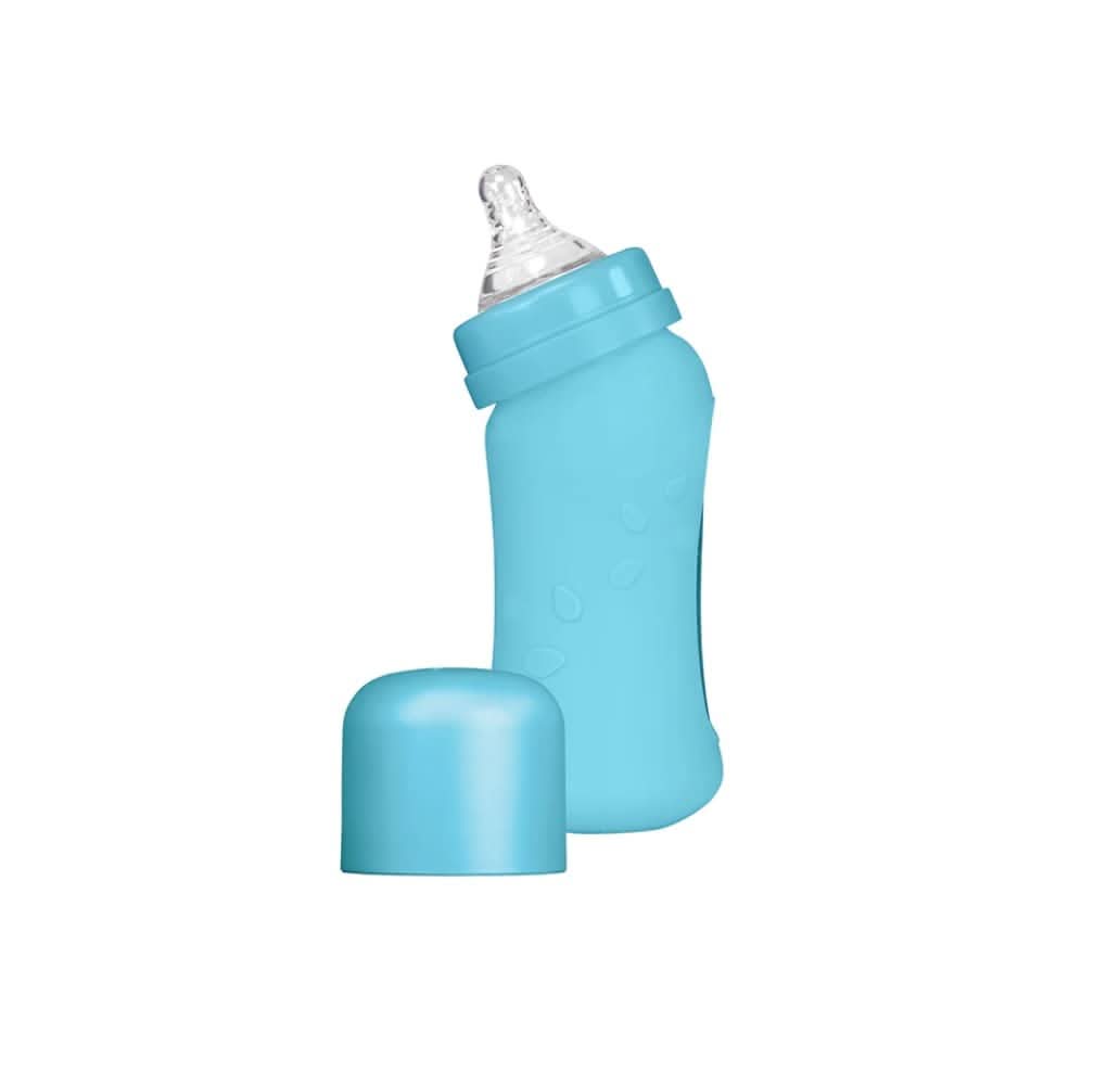 Green Sprouts - Sprout Ware® Baby Bottle Made from Plants and Glass 8 Oz. (Aqua Blue)