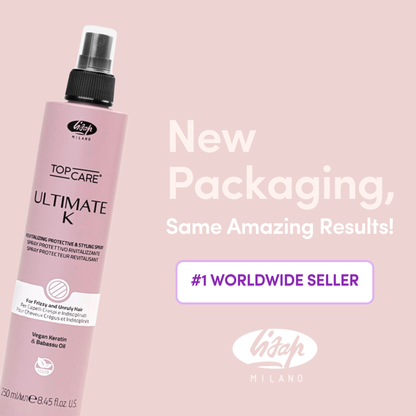 LISAP Ultimate Straight Fluid – Heat and Humidity Protective Spray 8.45 fl oz