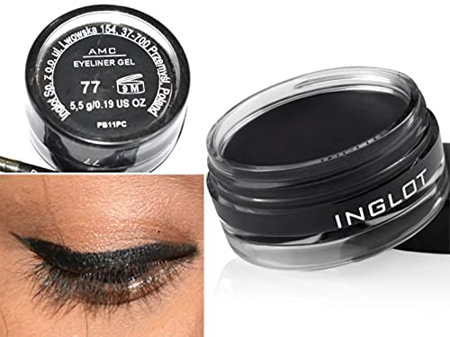 Inglot AMC Eyeliner Gel 77 and Inglot Brush 30T by Inglot