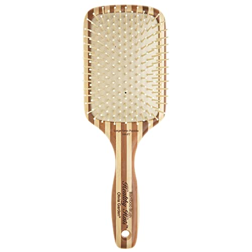 Olivia Garden Healthy Hair Eco-Friendly Bamboo Ionic Paddle Hair Brush