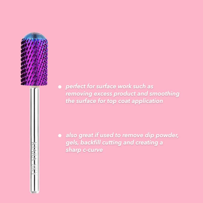 Kiara Sky Purple Drill Bits for E-File Nail Drill