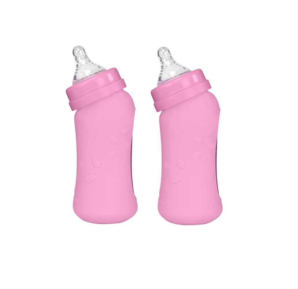 Green Sprouts - Sprout Ware® Baby Bottle 8 oz - Pink Bundle