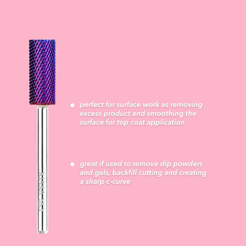 Kiara Sky Purple Drill Bits for E-File Nail Drill