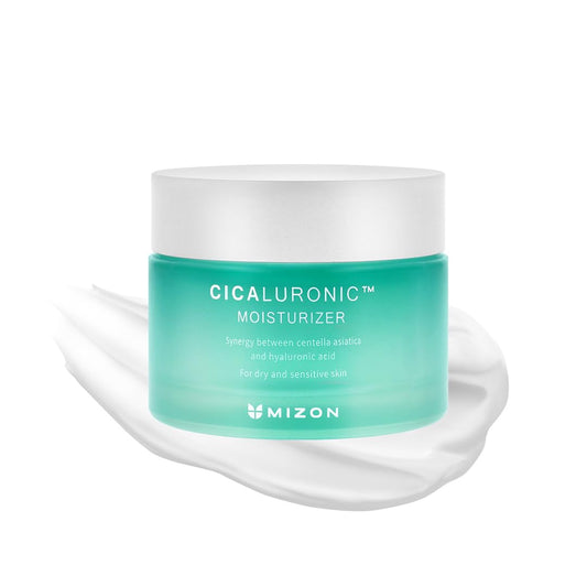 MIZON Cicaluronic MOISTURIZER Centella Asiatica and Hyaluronic Acid Shea Butter Rich moisturizer Soothing Hydrating Korean Skincare (1.69 fl oz/50ml)