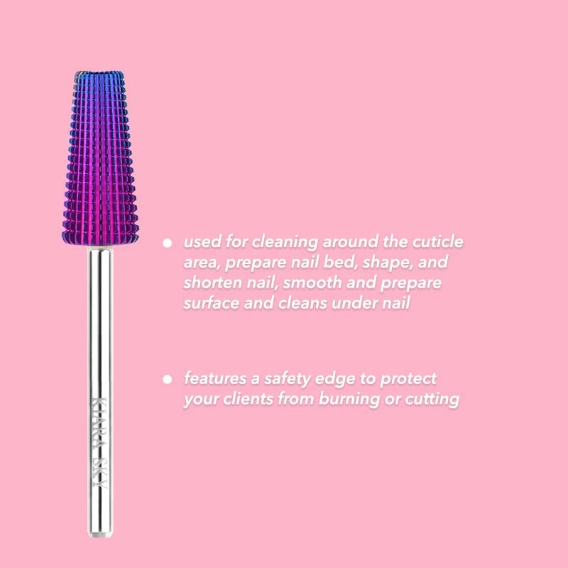 Kiara Sky Purple Drill Bits for E-File Nail Drill