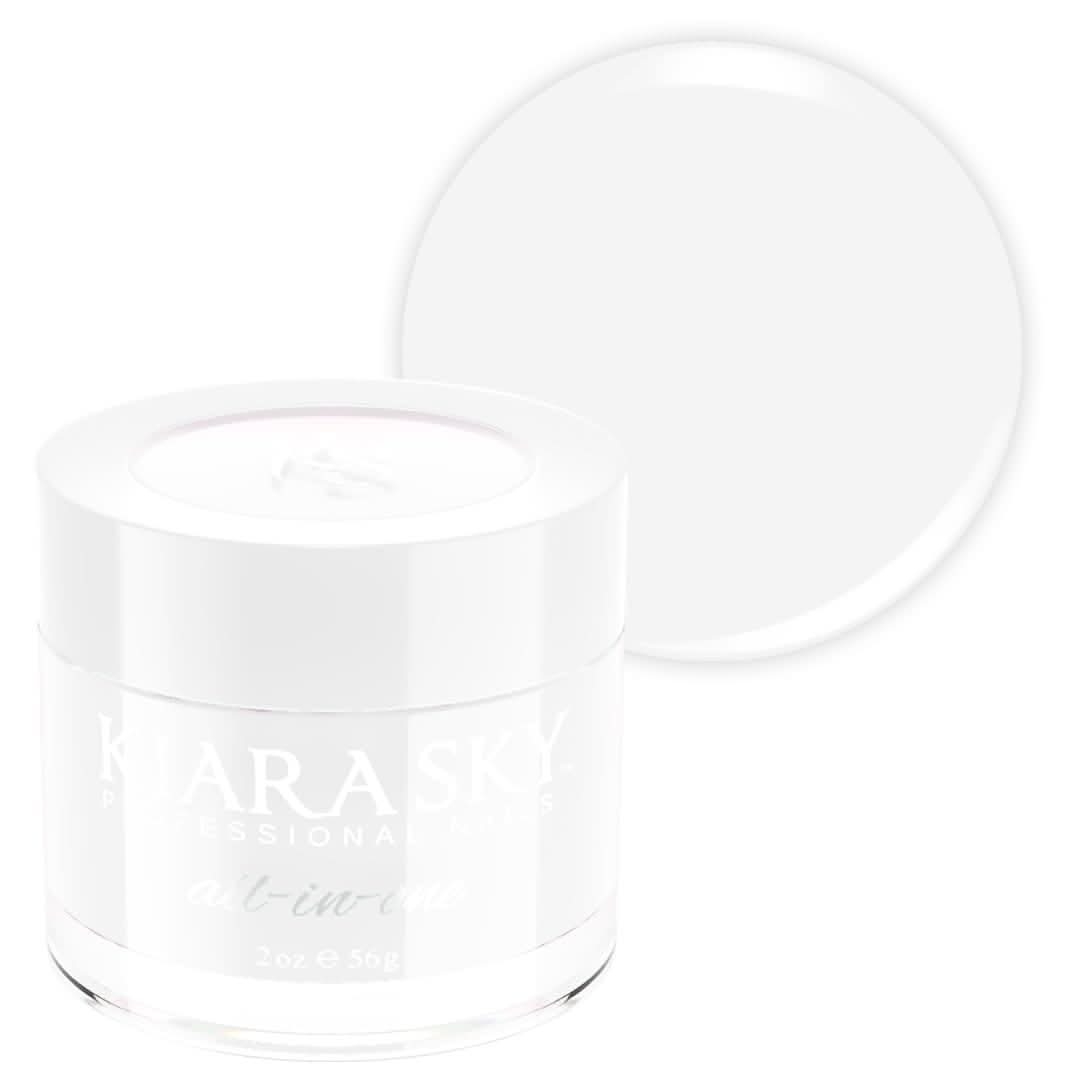 Kiara Sky All-In-One Acrylic Nail Powder 2 oz, Snow Bunny