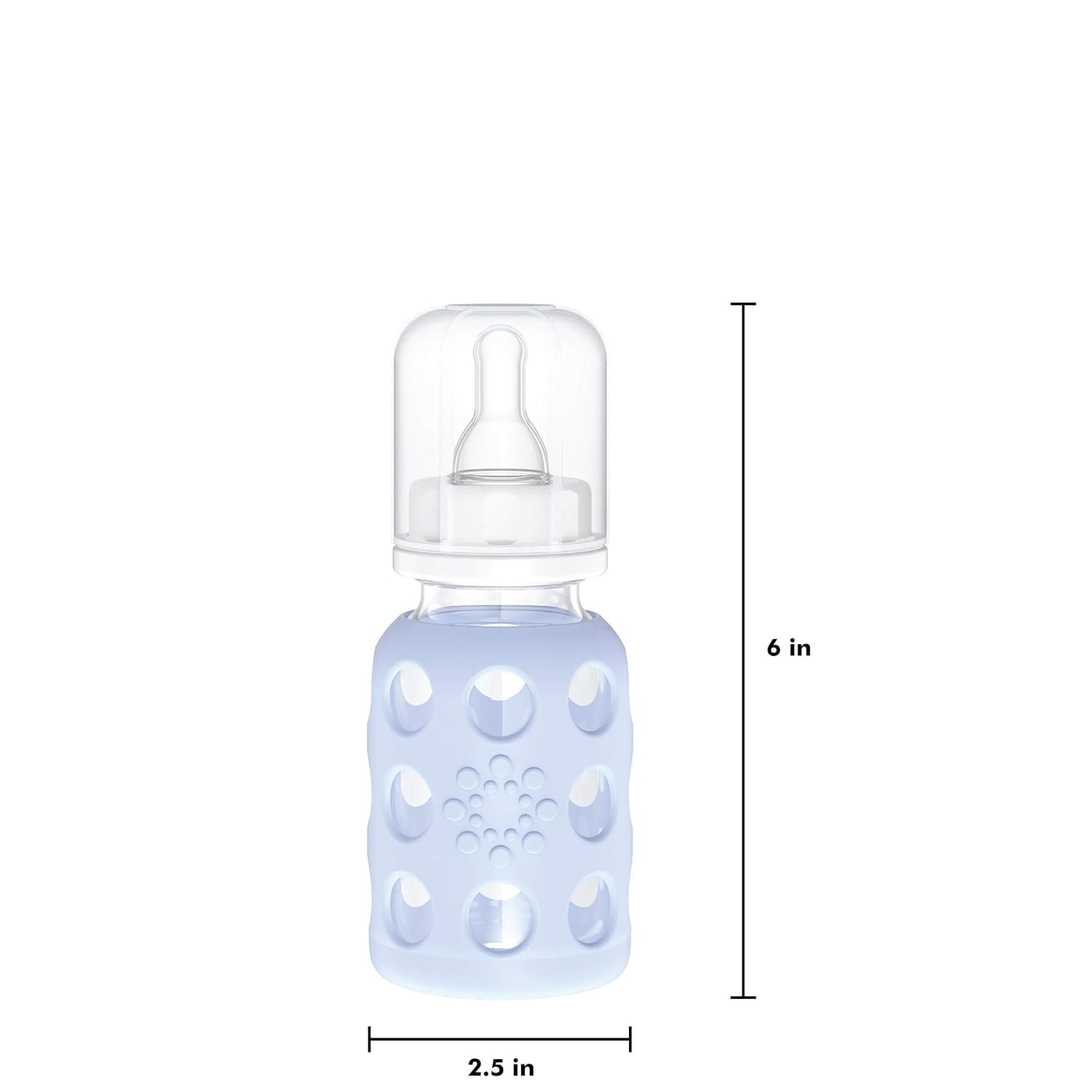 Lifefactory 4oz Glass Baby Bottle (Mint/Spring Green 4pk)