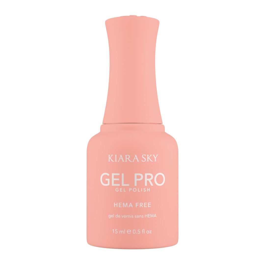 KIARA SKY Pro Hema-Free Gel Nail Polish, Peach Soufflé, 0.5 Fl oz