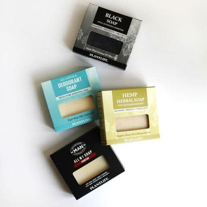 Plantlife Black 4.5 oz Bar Soap 3-Pack