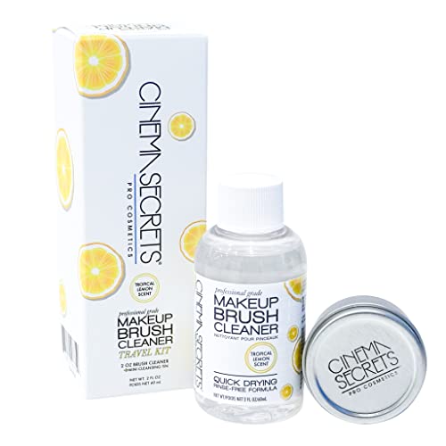 Cinema Secrets Professional Makeup Brush Cleaner, Lemon 8 oz Travel Kit