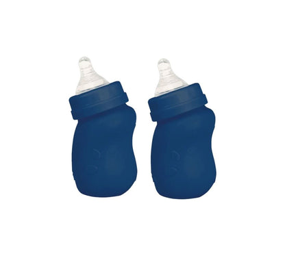 Green Sprouts - Sprout Ware® Baby Bottle 5 oz  2-Pack (Navy Blue)