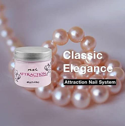 NSI Attraction Nail Acrylic Powder - Peach Blush Opaque