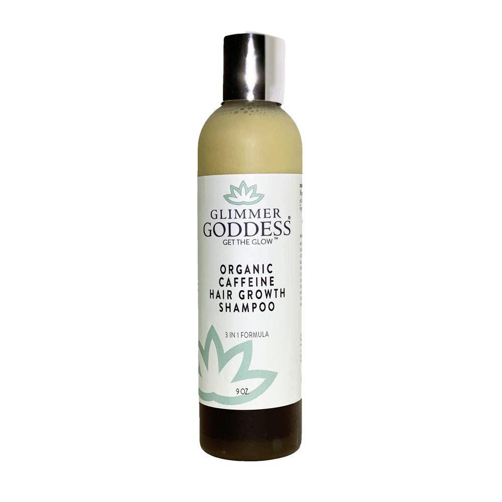 GLIMMER GODDESS Organic Caffeine Hair Growth Shampoo, Conditioner & Serum