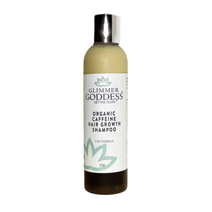 GLIMMER GODDESS Organic Caffeine Hair Growth Shampoo, Conditioner & Serum