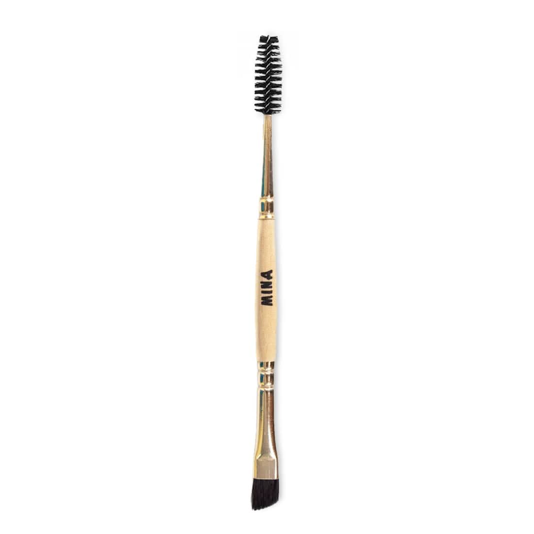 Mina IBrow Instant Hair Dye Kit Dark Brown with Rose Water 200 ml & Duo Angled Brush (Copy)