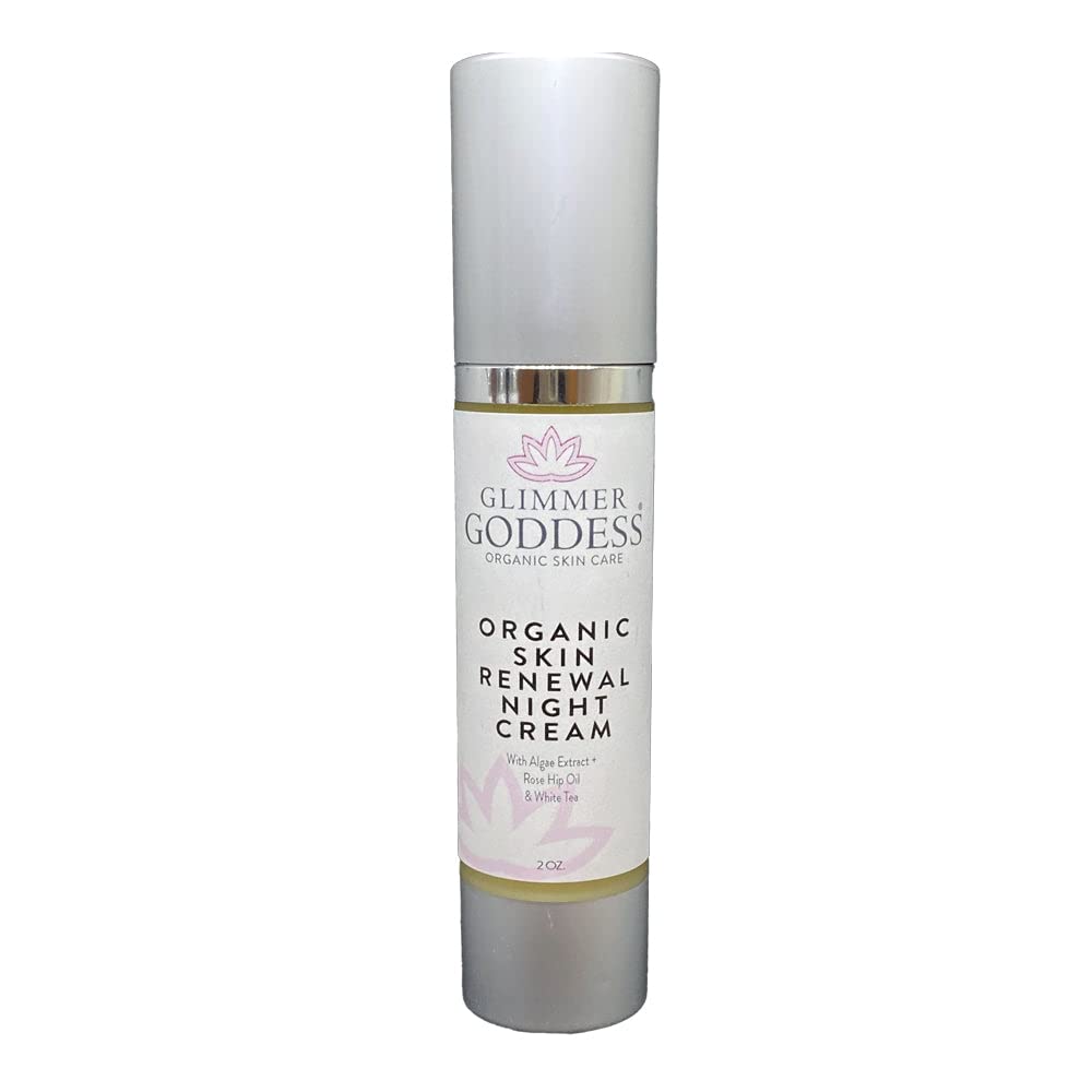 GLIMMER GODDESS Night Cream - Anti-Aging Face Moisturizer, 2oz, Bottle