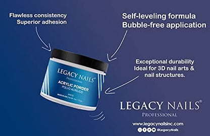 Legacy Nails Acrylic Powder White 4oz