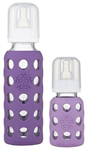 Lifefactory 4oz & 9oz Glass Baby Bottle Set