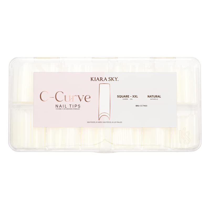 Kiara Sky C Curve XXL Nail Tip Case (500 Tips in 10 Sizes)