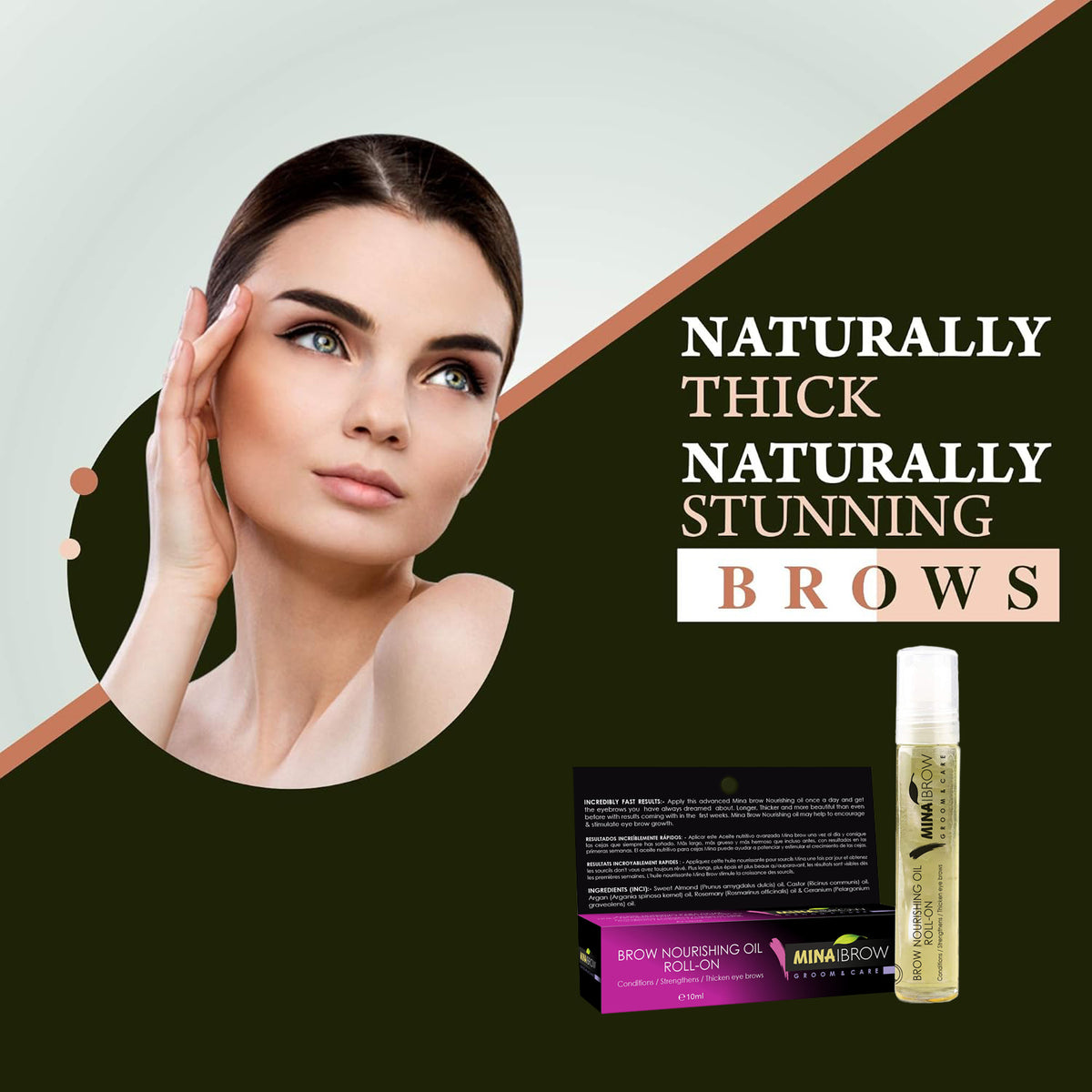 MINAIBROW BROW NOURISHING OIL ROLL ON 10ML