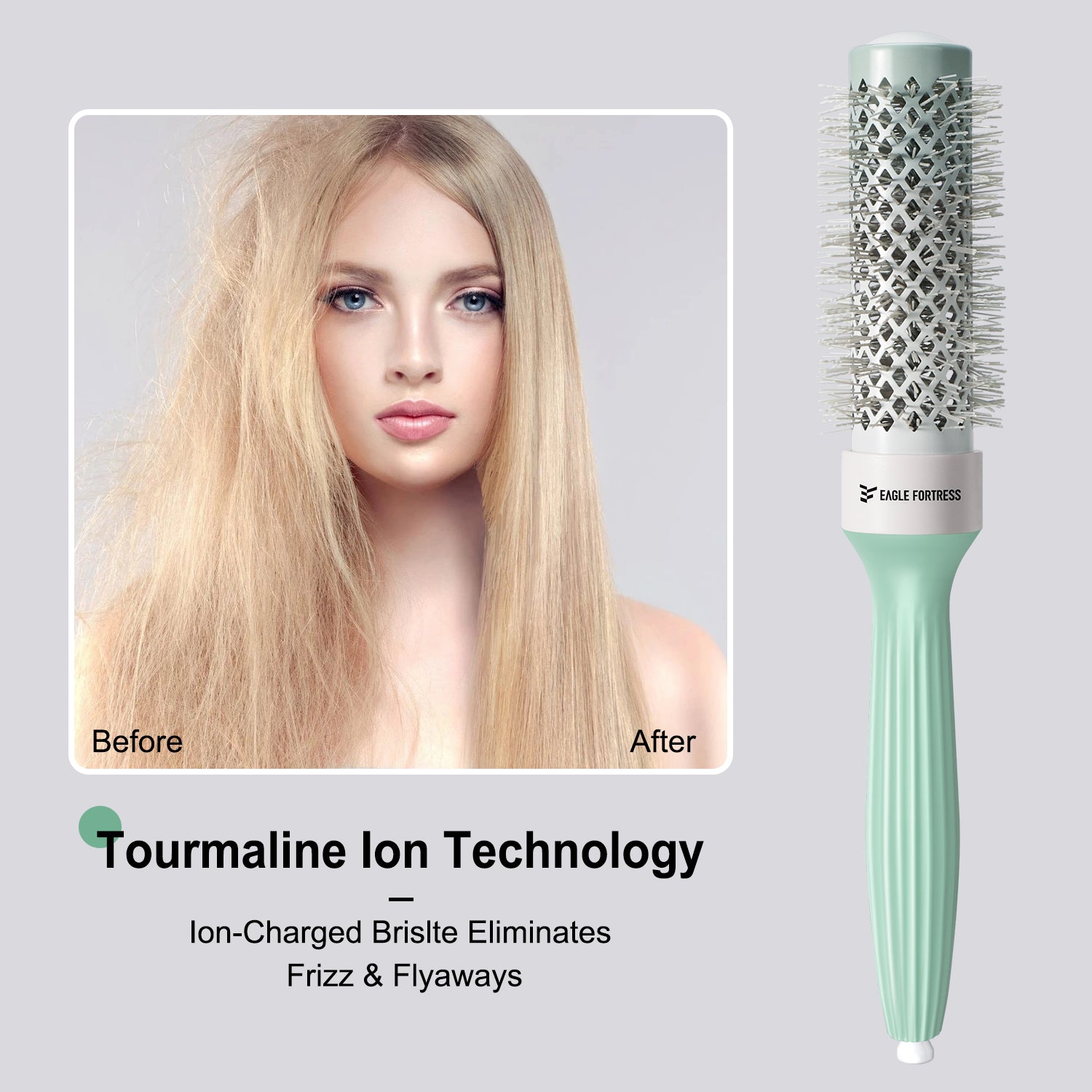 Eagle Fortress Professional Round Hair Brush 1.69in