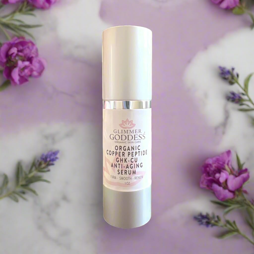 GLIMMER GODDESS GHK-Cu Peptide Argireline Matrixyl 3000 Face Serum 1 oz