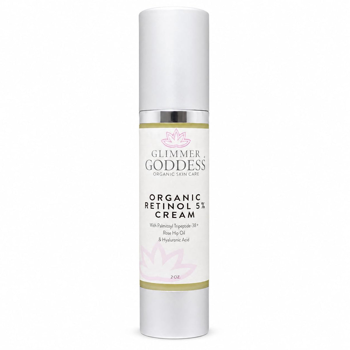 GLIMMER GODDESS Organic Daily Face Moisturizer Cream, Bottle 2oz