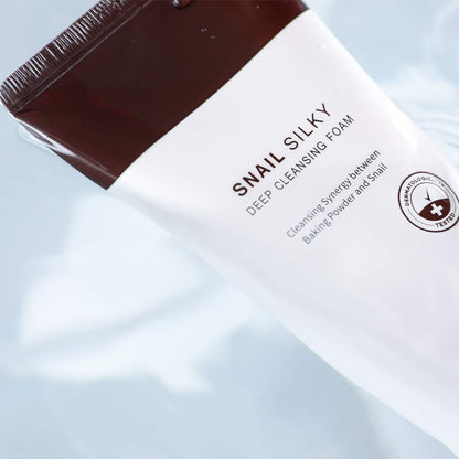 MIZON Snail Silky Deep Cleansing Foam, Cleansing Foam, Remove Dead Skin, Baking Powder Particles, No Irritation, No Dryness, Nutrition (5.29 oz)