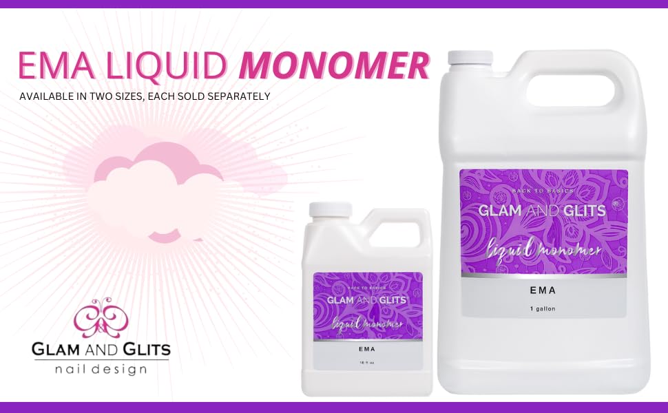 Glam and Glits EMA Liquid Monomer 16 oz