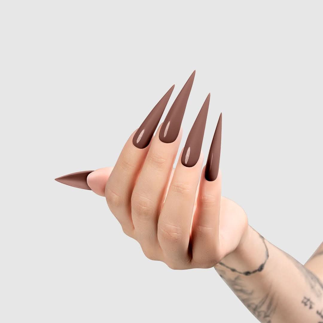 Chaun Legend Gel Nail Polish, Bite Me LG5076 (warm brown)