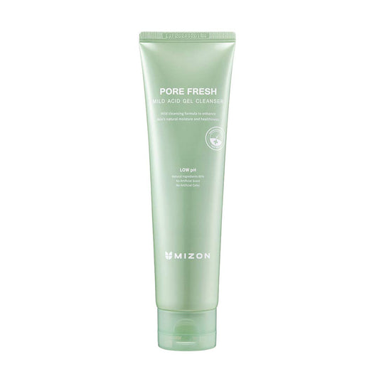 MIZON Pore Fresh Mild Acid Gel Cleanser, Facial Cleanser, Natural Ingredients, Refreshing Gel Formula, Exfoliate, Moisturize, (New Package, 5.07 fl oz)
