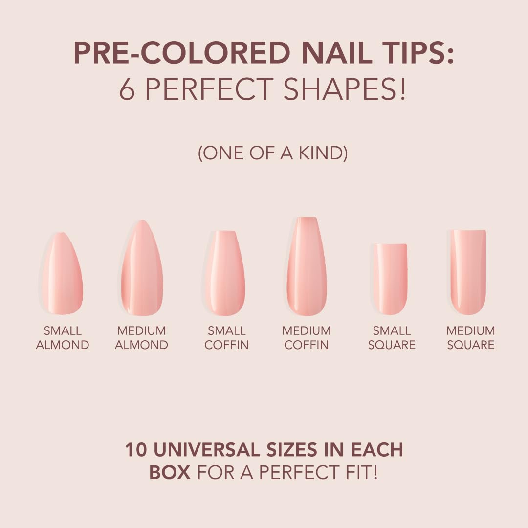 Kiara Sky Professional Nails *NEW* Cover Gelly Tip Case Soft Gel Nail Extensions