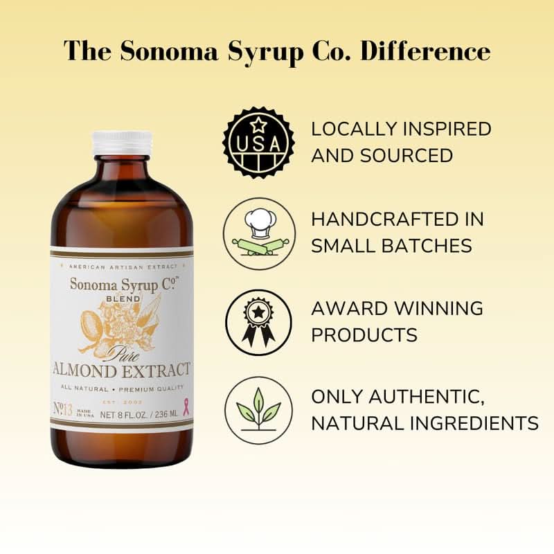 Sonoma Syrup Pure Almond Extract 8 oz