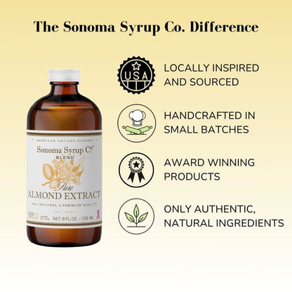 Sonoma Syrup Pure Almond Extract 8 oz