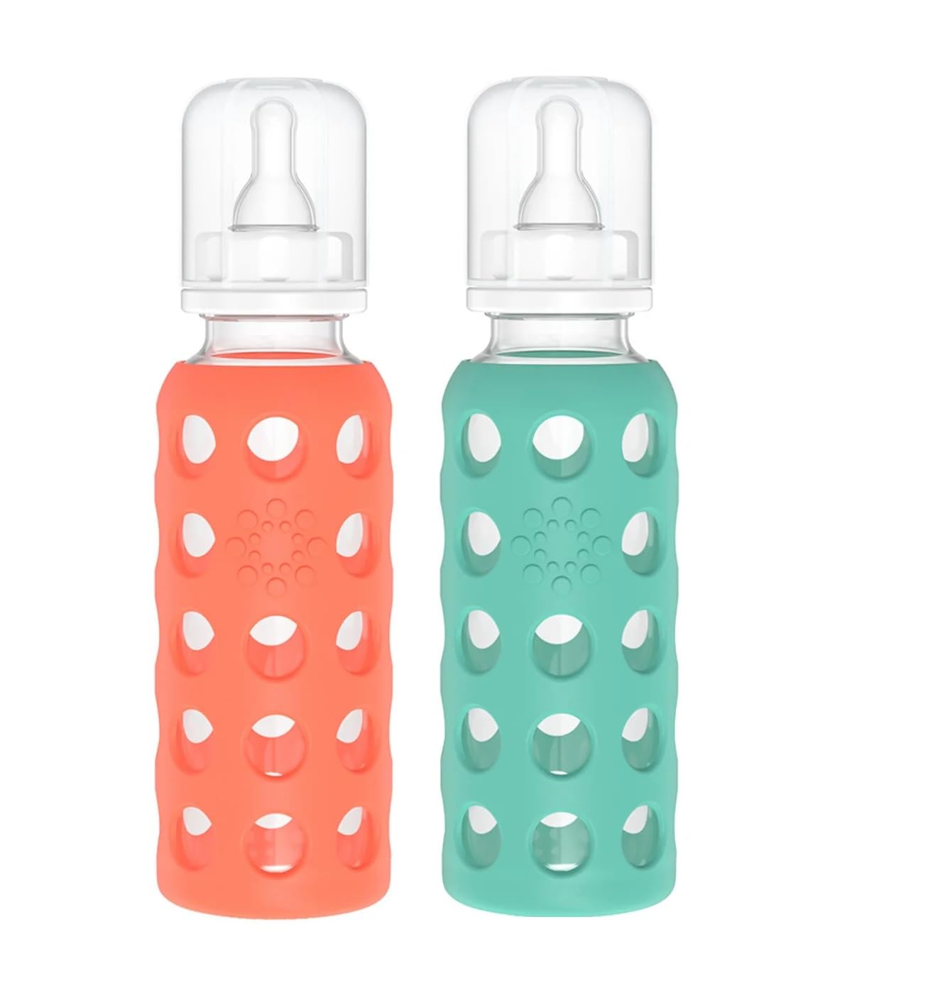 Lifefactory Glass Baby Bottles with Silicone Protection 4 Pack 9 oz The Beauty Box