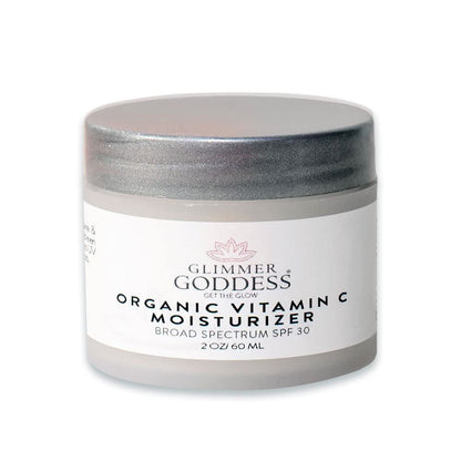 GLIMMER GODDESS Organic Daily Face Moisturizer Cream, Bottle 2oz